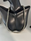 6mm Sterling Silver Navajo Pearls 18  Single Strand Necklace Ch009