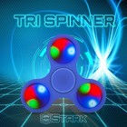 Blue Led Hand Spinner Tri Fidget Focus Desk Toy Edc Adhd Autism Kids Adult X100