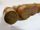 Antique Lot Of 4 Boy s Shuttle needle Cases    Refinished