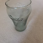 Vintage Green Pebbled Glass Embossed Coca-cola Coke Soda Drinking Glass 32 Oz