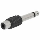 Rca Female Jack To 6 35mm 1 4  Male Mono Plug Audio Adapter Connector 10pcs