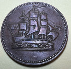 Copper Ships Colonies   Commerce Token Prince Edward Island 1 2 Penny  H Mint