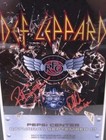 Htf Def Leppard Autographed Signed Tour Poster Photo Phil Collen Rick Savage Coa