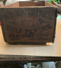 Vintage B t  Babbitt s Antique Wood Soap Powder 1776 New York Primitive