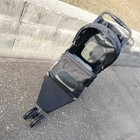 Folding 3 Wheel Dog Pet Stroller Breathable Liner Zip Mesh Net Wheel Lock Black