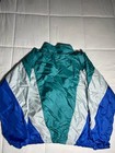 Vintage 80s Adidas Windbreaker Zip Up Jacket Embroidered Logo Mens Medium