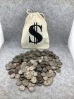 5lb Bag Of Buffalo Nickels Unsearched  Estate Buy  stock Photo  Over 450 Coins 