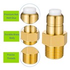 Brass Thermal Release Valve For Pressure Washer Pump  1 4  Npt 1-pack  Black