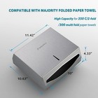 Paper Towel Dispenser Wall Mount M7 Alloy D3914 Silver Lock Commercial Bathroom