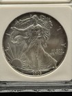 2009 1oz  999 Silver American Silver Eagle Dollar In A Holder Edge Toning
