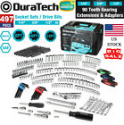 Duratech 497 Pieces Mechanics Tool Set Ratchet Sockets Wrench Set Sae Metric New