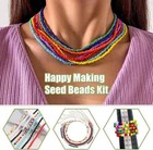 24000pcs 2mm Glass Seed Beads Kit  With 28 Colors Small 2mm  Silver white