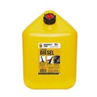 Midwest Can 8610 5 Gallon Diesel Can Quick Flow Portable Fuel Container - 4 Pack