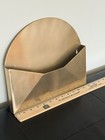 Metal Envelope Wall Pocket Letter Mail Holder Brass