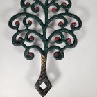 Vintage Trivet Tree Of Life   Apple Tree   Family Tree Cast Iron 9  Long Footed