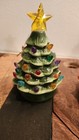  Mr  Christmas 5  Ceramic Lighted Christmas Tree  Ornaments Set Of 6 Vintage 