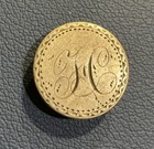 Silver 1853 Half Dime   Dime Pin Button Style - Silver - Still Functional