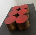 1045 Hot Rolled Steel Round Bar Rod 3 25  Diameter X 2 50  Length  6 Pc Lot 