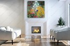 Flower Garden By Klimt Master Giclee Painting Canvas Print Art Home Decor Wall