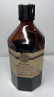 Antique  Octagon Shaped Amber Glass Medicine Pharmacy Bottle 8-sided Empty