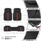 Complete Set Of Rubber Floor Mats For Cars  Waterproof Floor Liner  Durable