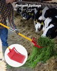 Vevor Horse Manure Fork Garden Tool 18 Angled Tine Plastic Pitchfork Muck Rake