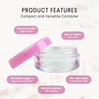 1000 Pieces 5 Gram 5ml Pink Plastic Makeup Cosmetic Cream Sample Jar Containers