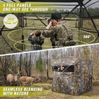 Hunting Blind 360  see Through Ground Blind Full Open Door Deer Blind Camoufla   