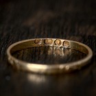 Beautiful Antique Victorian English 18k Gold Floral Wedding Band Ring 1859