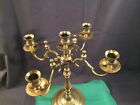 Vintage Antique Large 4 Arm 5 Candle Brass Hb Candle Stick Holder Candelabra 15   