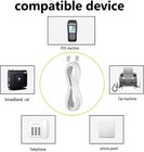 Long Telephone Extension Cord 20 Ft  White  Phone Cable Line 20 White 