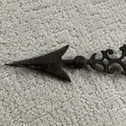 Antique Cast Metal Weathervane Directional Arrow Lightning Rod Piece No Glass 