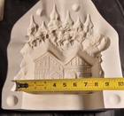 Provincial Ceramic Slip Casting Mold  santa House With Christmas Trees  P 291