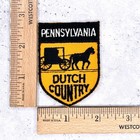 Vintage Pennsylvania Dutch Country Patch     Amish Horse   Buggy     Sew-on Nos