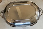 Revere Ware Roaster Large Roasting Pan  2504 Stainless Steel Domed W  Rack