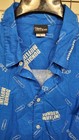 The Office Dunder Mifflin Michael Scott Short Sleeve Button Up Shirt Blue 