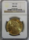 1904  20 Gold Liberty Head Double Eagle Coin Ngc Graded Ms 64  Full Luster