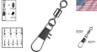 High Strength Fishing Swivels - Quick Connect Snap For Saltwater   Freshwater
