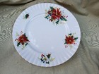 5 Royal Albert Bone China Poinsettia Dinner Plates 10-3 8    England Made  Mint C 