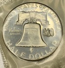 1961 90  Silver Proof Ben Franklin Half Dollar In Original Mint Cello - St429