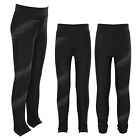 Kids Girls Ice Skating Trousers Training Wear High Waist Pants Gymnastics Tights