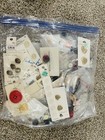 Antique Vintage Buttons Collector   s Lot Deco Steel Cut Glass Celluloid Brass 