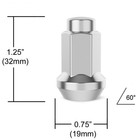  16  Atv Bulge Lug Nuts Tuner Silver  10x1 25 M10x1 25  For Honda Yamaha   More
