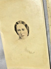 1800s Cdv Photograph Of An Attractive Lady Measures 4  X 2 1 2 