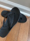 Crocs Black Rubber Sandals Flip-flop Shoes Men Sz6 Women Sz8 New