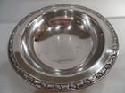 Vintage Oneida Silversmith Silver Plated Bowl Dish Footed 10 1 2  In Diameter