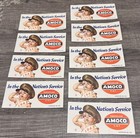Nos 1942 Advertising Ink Blotter Amoco American Oil Co  Wwii Us Army Baby