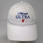 Michelob Ultra Snapback Hat White One Size Embroidered Beer Logo Adjustable