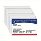 16pc Credit Card Protective Sleeve Pvc Clear Anti-demagnetization Id Card Holder