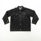 Rare Vtg Phat Farm Denim Carpenter Jeans Jacket Pants Set 90s Y2k Black Sz Xl 36
